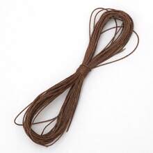 10M/Pack 1mm Polyester Triple Stranded Wax Thread With Bright Colors,Waxed Thread Cord,Necklaces Woven With Beads Are Used For Jewelry Making,Bracelets,Necklaces,Ropes Supplies,Red, Pink, Coffee, White, Colorful,Available In Multiple Colors-DIY Friendship Hand Rope,DIY Festival Creative Gifts - Wax Thread - View 13