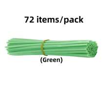 72pcs/Pack Colorful PVC Spoke Covers, 24cm Wheel Rim Spoke Wrap Kit, Motorcycle Bicycle Spoke Decorative Accessories