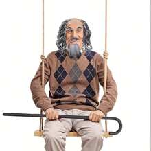 1 Stück lustiger kahlköpfiger grauer Perücke, Kostümperücke für Alten-Kostüm, Halloween Kostüm Rollenspiel Requisite, Party Deko Fotografie Requisite, Bühnenauftritt Accessoire