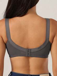 2 pezzi Reggiseno in pizzo con copertura completa per donne, reggiseno sexy senza ferretto, traspirante e sottile imbottito, adatto per grandi seni