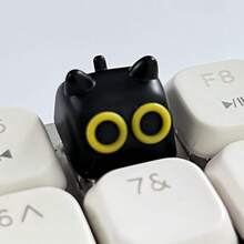 1 szt. spersonalizowanych i uroczych nakładek na klawiaturę mechaniczną w kształcie kota, krzyżowe klawisze, wysokość OEM, materiał ABS, starannie wykonany zamiennik klawisza ESC, prezent na akcesoria komputerowe DIY
