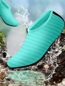 1pair Water Shoes,Beach Essential Water Shoe,Quick Dry Swimming Shoe,Soft Sole Beach Sock, Non-Slip Bottom Quick-Dry Water Sock,Ideal For Water Activities Like River Trekking, Swimming, Boating Fishing,Surfing, Yoga And Fitness, Very Breathable And Lightweight, Suitable For Summer Wear, Reduces Foot Burden, And Is Easy To Carry On The Beach - 彩色 - 查看 3