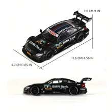 RMZ 1:43 Scale Diecast BMW M4 DTM Racing Car Model, Children Toy Car, Sliding Car Model, Birthday Gift For Boys