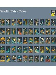 50张/包复古奇幻童话世界和纸防水垃圾日记本剪贴簿装饰工艺剪贴簿贴纸 50design Partten - 彩色 - 查看 14