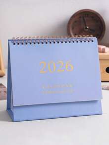 1PC 2025-2026.12 Desk Calendar Daily Plan Memo English Calendar Desktop Small Objects School Supplies