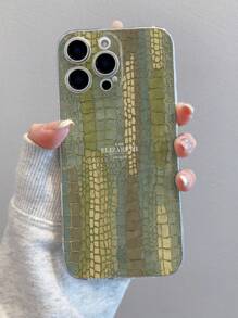 1 件创意鳄鱼纹理字母图案透明柔软 TPU 防震防刮防指纹手机壳，相机镜头保护适用于 Apple、Nothing、Pixel、INFINIX、Redmi - 彩色 - 查看 4