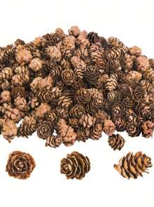 100/50/30/10 Peças Pinhas Artificiais, Pinhas Decorativas Miniatura Convenientes para Feriados de Outono/Inverno, Pinhas Falsas Realistas para Coroa de Natal, Decoração de Casa, Decoração de Pinhas em Estilo Rústico e Campestre - Tamanhos Grande, Médio e Mini, Adequadas para Mesas, Árvores, Decoração de Casa, Artesanato de Natal DIY, Decoração de Quarto de Outono, Decoração Doméstica de Plantas Falsas, Decoração de Quarto de Natal