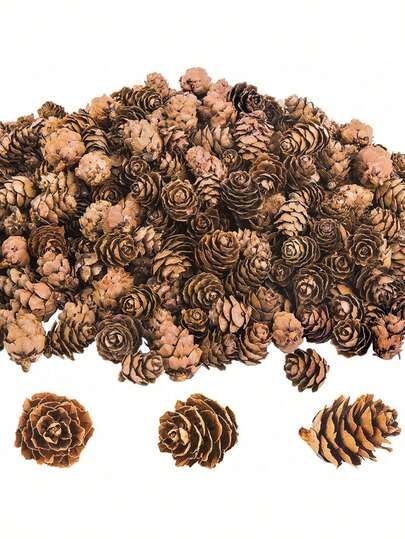 100/50/30/10pcs Artificial Pine Cones, Convenient Mini Decorative Pine Cones For Autumn/Winter Holidays, Realistic Faux Pine Cones For Christmas Wreath, Home Decor, Rustic Country Style Pine Cone Decor - Large, Medium And Mini Sizes, Suitable For Tables, Trees, Home Decor, Christmas DIY Crafts, Autumn Bedroom Decor, Fake Plants Home Decoration, Christmas Room Decor