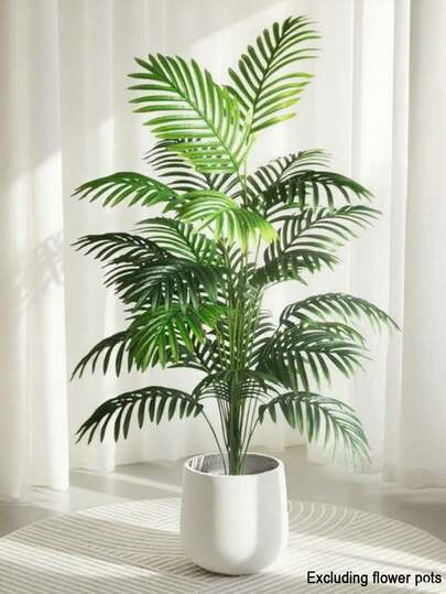 2/1 件装 12/18/24 叶仿真热带芙蓉树，触感逼真，叶片纤细如竖琴叶，仿真绿植，适用于家居、花园、办公室、阳台装饰、感恩节装饰、酒店装饰和橱窗展示，仿真绿植，仿真绿叶，情人节礼物，室内外花园装饰，婚礼装饰，节日庆典仿真植物，仿真花