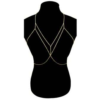 1pc Summer Minimalist Vintage Sexy Chest Chain, Simple Criss-Cross Body Chain, Beach Bikini Waist Chain For Women