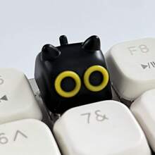 1 szt. spersonalizowanych i uroczych nakładek na klawiaturę mechaniczną w kształcie kota, krzyżowe klawisze, wysokość OEM, materiał ABS, starannie wykonany zamiennik klawisza ESC, prezent na akcesoria komputerowe DIY