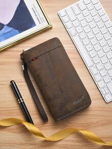 Men's Wallet, Fashionable Large Capacity Multi-Card Slot Casual Phone Pouch Coin Purse - Multicolor - View 12