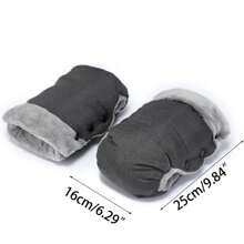 Baby Stroller Warm Gloves, Stroller Windproof Cover Gloves For Winter Outdoor, Waterproof And Frost-Resistant Handlebar Protective Cover For Stroller In Snow - Multicolor - View 10
