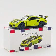 Bburago 911 GT2 RS 1:64 比例合金模型车 - 荧光绿赛车模型收藏套装，适合作为桌面摆件或男士礼物 - 911 GT2 RS - Green - 查看 1