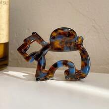 Pinza para el cabello de acetato con forma de garra de cachorro, pasador para el cabello, accesorio de peinado de recogido parcial de alta gama para mujeres