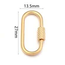 2 件/包不锈钢几何连接扣，心形、椭圆形、五角星形手链项链连接螺丝，DIY 珠宝配件 - 幾何連接扣 - 查看 29