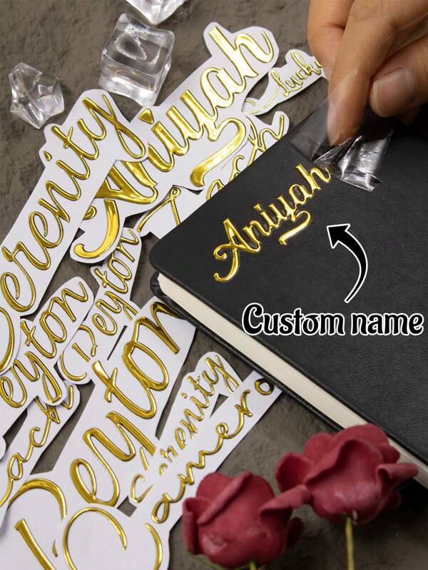 5-10Pcs Custom Name Stickers,Wedding Stickers,Personalized Water Bottle Stickers,Customized Gold Crystal Label Stickers,Customizable Thank You Stickers,Business Label Stickers,Logos,Gift Box Decals,Laptops,Wedding Accessories,Books,Plates,Gold,Business,Bridesmaids,Birthday Gifts,Couples,Mother's Day,Xmas Decoration,Multi-Functional,Durable,Ornamental,Reusable,Exquisite,Stylish,High-Quality,Colorful,Modern,Custom,Personalized,Unique,Ideal Gifts For Him,Ideal Gifts For Her,Boyfriend,Dad,Girlfriend,Mom,Family,Friends,Tea Room,Home,Garden,Office,For Anniversaries,For Valentine's Day,For Mother's Day,For Birthdays,For Father's Day,For Graduation,For Weddings,For Housewarming,Scrapbooking & Stamping Suppliers, Autumn Home Refresh