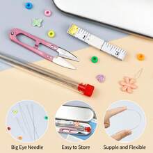 24 Pieces Beading Needles Set, 6 Sizes Seed Beads Needles Big Eye, Collapsible Beading Needles Set For Jewelry Making - Beading Needles Set - View 10