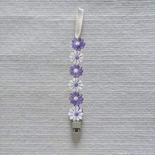 1pc Baby Daisy Pacifier Chain, Anti-Lost Pacifier Clip, Teether And Pacifier Holder, Random Color And Patterns Assorted