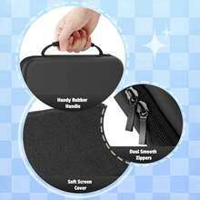 Switch 2 (2025) Protective Hard Shell Travel Carrying Case - With 10 Game Card Slots And Large Accessory Compartment | Lightweight Portable Storage Bag For Console And Gaming Accessories - Black - View 5