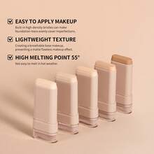 1 件 20 克遮瑕粉底棒，带刷子，平滑轮廓高光哑光液体粉底，适用于日常和节日妆容 - 彩色 - 查看 7