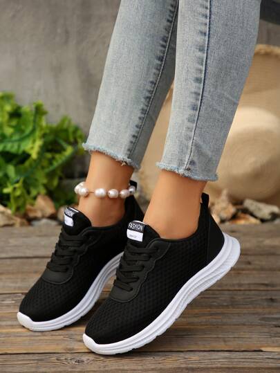 Comfortable & Fashionable Woven Breathable Sports Shoes For Teens - Soft, Non-Slip, Lightweight, Flexible Shoes Suitable For Outdoor Activities, Play, School And Casual Wear - Perfect For Growing Feet