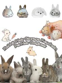 1 件透明兔毛纪念品胶囊、宠物毛发存储钥匙扣、多功能宠物纪念吊坠、毛发存储袋、宠物毛发存储和保护纪念品、密封宠物毛皮存储 DIY 纪念吊坠、送给兔子爱好者和宠物失踪同情的礼物、纪念心爱宠物的理想选择、宠物配饰、独特的个性化宠物配饰