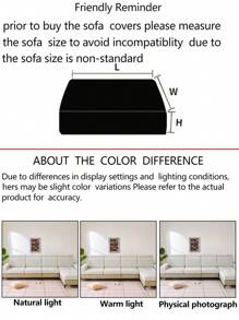 1pc Stretch Thickened Warm Sofa Cover, Non-Slip Full Coverage Sofa Seat Cushion, Suitable For All Seasons, Fabric Sofa Slipcover, Machine Washable, Dust-Proof, Pet-Friendly, Decorative Sofa Protector, Adjustable For Corner Sofa, Bedroom, Office, Living Room 1/2/3/4 Seater - Light Grey - View 6