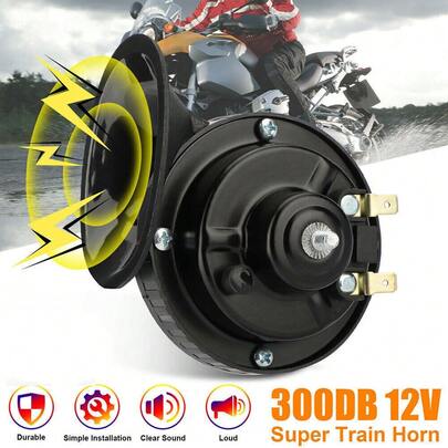 Electric Bull Air Horn 12V DC Loud 300dB Raging Sound For Car Truck Boat 510Hz