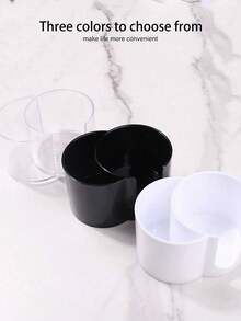 1Pc Clear Swab Dispenser Holder, Bathroom Container 3 Section Swab And Makeup Pad Holder, Dressing Table Organizer For Swabs, Pads, Dental Floss - Multicolor - View 12