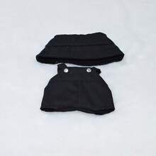 1pc 17cm Plush Doll Outfit With Hat, Suspender Pants, Doll Figurine, Bucket Hat Doll Accessory - Multicolor - View 10