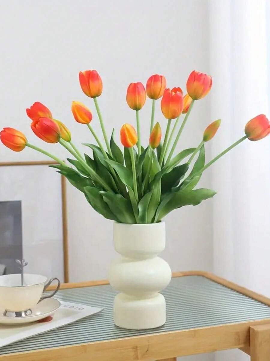 5 Stücke/10 Stücke künstliche Blumen Tischdekoration, Künstliche Pflanzen Heimdekoration