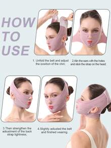 1 件女士面部绷带面膜，适合日常、居家、办公室或健身房佩戴 - 彩色 - 查看 10