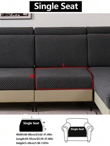 1 件弹力沙发套，防滑全覆盖沙发座套，4 季通用沙发垫套，毛绒布艺加厚沙发毯，可机洗，防尘，宠物友好，装饰性沙发保护套，可调节，适用于转角沙发、卧室、办公室、客厅、L 型沙发和 1/2/3/4 座 - 深灰色 - 查看 18