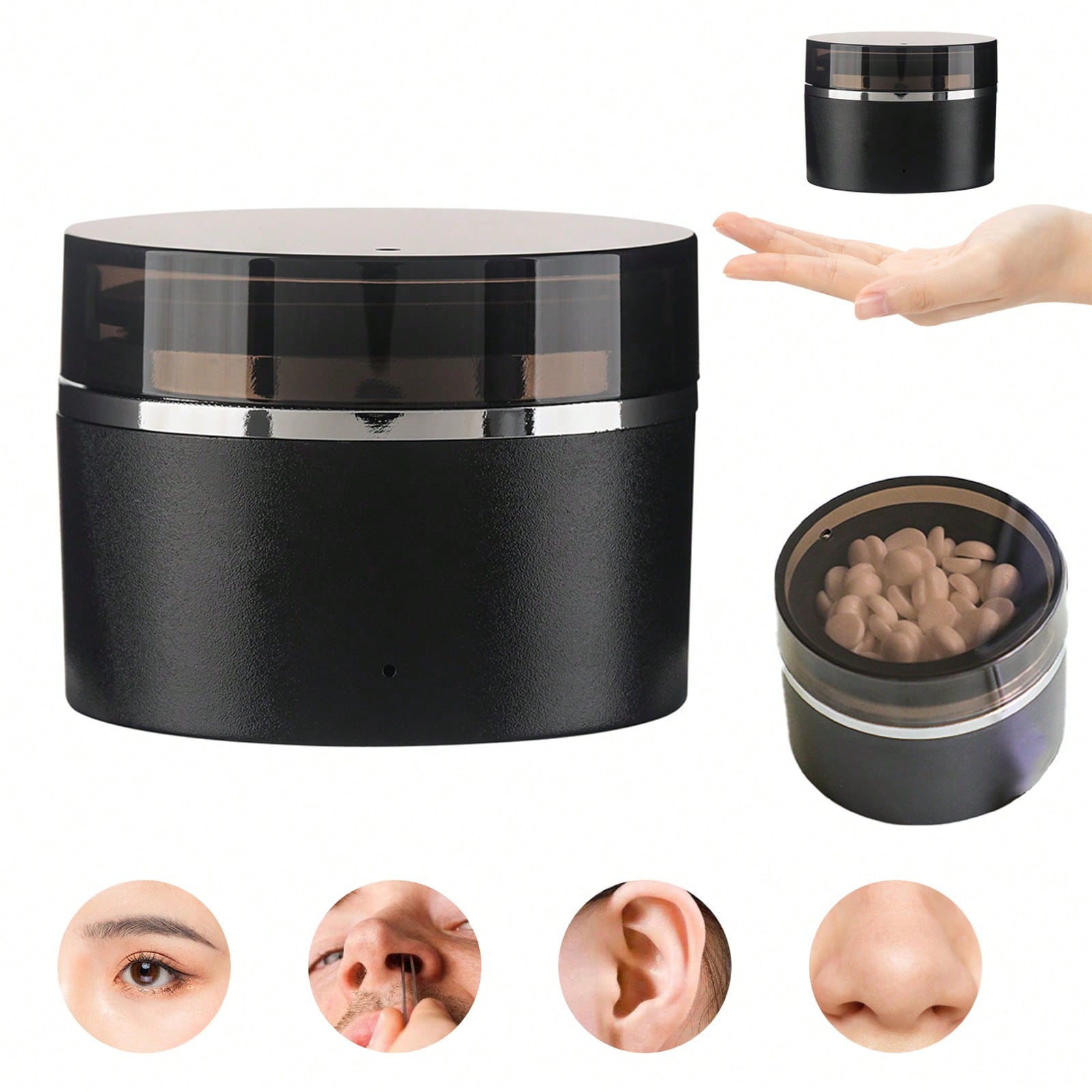 Mini USB Wax Heater With Pot, Portable Fast Heating For Nose, Ear, Face, Eyebrow, Lip, Bikini And Underarm, Easy To Clean, Home And Travel Wax Heater