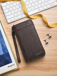 Men's Wallet, Fashionable Large Capacity Multi-Card Slot Casual Phone Pouch Coin Purse - Multicolor - View 9