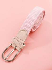 弹力编织腰带，时尚韩版，男女通用，适合学生和多功能装饰秋季，秋季，万圣节 - 編織多巴胺腰帶 - 查看 3