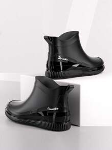 流行女式短款雨靴，时尚低帮厚防水靴，防滑户外/厨房鞋