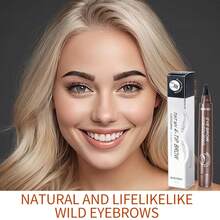 Eyebrow Pencil Makeup Kit, Eyebrow Pomade, Eyebrow Brush, Brow Pencil Kit For Natural Eyebrows - Dark Brow,Tips Eyebrow Pencil, Natural 3D Eyebrow Effect, Creates Natural Eyebrow Makeup, Waterproof, Sweat-Proof, Smudging-Proof And Long-Lasting, Easy Draw For Clear Eyebrows, Nice Gifts For Women,Cheap,Valentine's Day,Cheap Items,Travel,Travel Essential,Room Decor,Valentine's Gift,Cheap Stuff,Room,1 Dollar Items,Vacation Essentials,Gifts For Women,Bedroom,Valentine,99 Cent - Dark Brown 1 PC - View 5