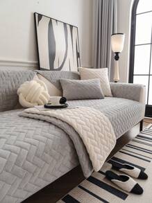 1 pieza Cojín de sofá con diseño jacquard de estilo bohemio - Apto para mascotas, tela de felpa suave - Antideslizante y lavable a máquina - Adecuado para decoración de sala de estar, dormitorio, oficina, cubre sofá para 1-4 asientos, sofás seccionales.