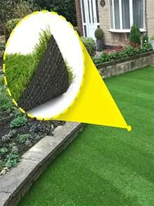 高密度人造草垫，耐用塑料，宠物友好，适用于室内/室外花园、阳台、露台和后院、露台装饰 | 装饰性人造草 | 耐用人造草坪，草坪装饰 - 彩色 - 查看 6