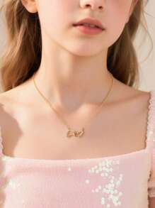 Artepollo 1 Stück 925 Sterling Silber Hypoallergene Doppelherz Anhänger Halskette, süß & niedlich, geeignet für Feiertage oder den täglichen Gebrauch, Geschenk für Kinder, Freunde, Geburtstag, Schulanfang