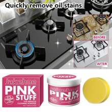 500g Magic Kitchen Cleaning Powder, Stainless Steel Cleaning Paste, Multi-Purpose Degreaser Suitable For Pots, Pans, Surfaces, Deep Cleaning For Vent Hoods, Stoves, Faucets And Stubborn Dirt, Kitchen Pot Bottom Cleaning Polish - Recommend 500g Size