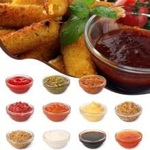 1.5oz Mini Glass Prep Bowls  Glass Ramekins Bowls  For Dish Serving Mixing Cooking Sauce Nuts Candy Dessert Salad