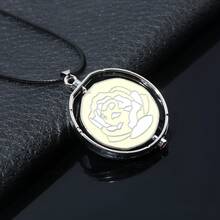 1pc Game Jinx Blue Rose Rotatable Cosplay Necklace Halloween Party Cosutmes DIY Stuff Arcane Season 2 Backpack Pendant Fans Gifts - Multicolor - View 6