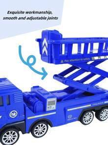 Modelo de vehículo de ingeniería de juguete para niños, juguetes de camión de ingeniería con fricción, coche de transporte plegable transformable, camión y juego de construcción interior, juguetes de vehículos de construcción, juguetes para niños pequeños, juguetes para edades de 2 a 4 años, juguetes para exteriores para niños, juguete de minicargadora, camiones Tonka para niños, juguetes de playa, juguetes para niños, coches de juguete, juguete de jardín, camión monstruo, regalo de cumpleaños para niños - Multicolor - Ver 7