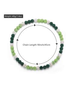 1 件男士运动棒球串珠项链，适合女士运动员 Bling Ice Collection 棒球项链，送给父子家人的圣诞节情人节礼物 - Beaded necklace - 查看 6