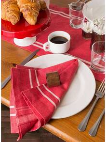 Table Mat - Red (Red Chambray) - View 8