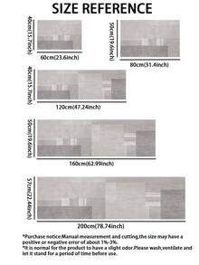 1 件优质硅胶厨房垫，采用优雅几何设计，防水抗疲劳地毯，适用于厨房、浴室、洗衣房 - 彩色 - 查看 4