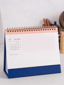 1PC 2025-2026.12 Desk Calendar Daily Plan Memo English Calendar Desktop Small Objects School Supplies